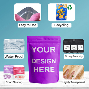 Tùy Chỉnh Baggies Đứng Lên Túi Bao Bì Thực Phẩm Túi Zip Khóa Nhôm Túi Nhựa - Product Image 2
