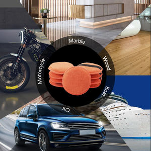 SPTA WF011 Tampon applicateur <span class=keywords><strong>de</strong></span> <span class=keywords><strong>cire</strong></span> en microfibre <span class=keywords><strong>de</strong></span> poche à main orange pour enlever la surpulvérisation <span class=keywords><strong>de</strong></span> peinture sans rayer les surfaces - Product Image 6