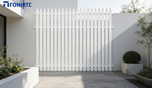 Panel de Valla de Jardín de Aluminio Galvanizado de 12 Pies con Punta de Lanza de 6 Pies, Diseño de Riel Cerrado Anti-UV Ecológico Estilo Australiano - Product Image 3