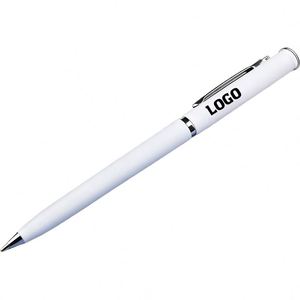 Custom Simple Ballpoint <b>Pen</b> Office Hotel 1.0Mm Writing Width Plastic Novelty Body Printable Logo for Front Desk Signatures - Product Image 1