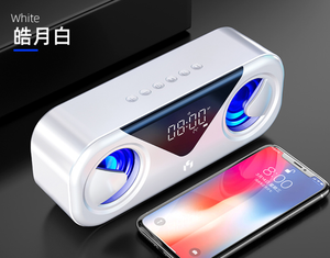 Doovofull — réveil intelligent sans fil, sans fil, avec alarme et haut-parleur LED, pour ordinateur, lampe de bureau - Product Image 3