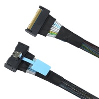 Cable Adaptador de Conexión de Servidor Slimline SAS MCIO SFF-8654 8I 50 74P de Cobre PCIe a MCIO 8654