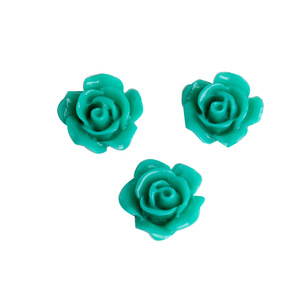 Roses en résine 10mm 12mm 18mm à dos plat pour nail art, accessoires de bijoux, décorations capillaires, motifs floraux, fournitures de bricolage - Product Image 5