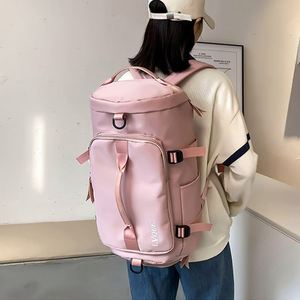Sac à dos de voyage multifonctionnel en nylon, grande capacité, sac de sport Oxford, sac de voyage avec compartiment à chaussures, vente en gros, usine BSCI. - Product Image 4