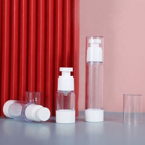 2026 Popular Style Empty 5ml 10ml 15ml 30ml <b>50ml</b> 100ml 150ml Plastic Airless Pump <b>Bottles</b> for Cream and Lotion Cosmetics - Product Image 1