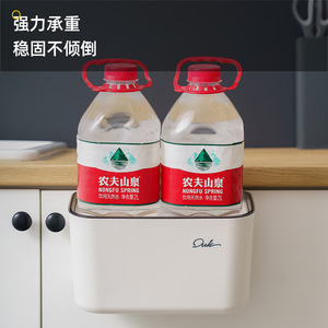 Wall Mounted Trash Can <b>Kitchen</b> Cabinet Door Hanging <b>Large</b> Size Lidless Edge Sealed No Drilling Required - Product Image 2