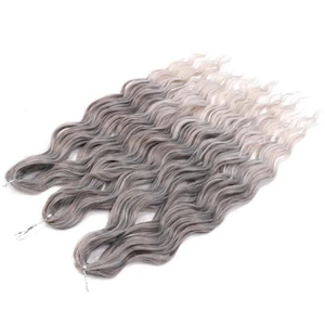 Extensiones de Cabello Sintético al por Mayor, Resistentes a Altas Temperaturas, Trenzas Profundas, Trenzas Rizadas de Ganchillo, Cabello Sintético - Product Image 4
