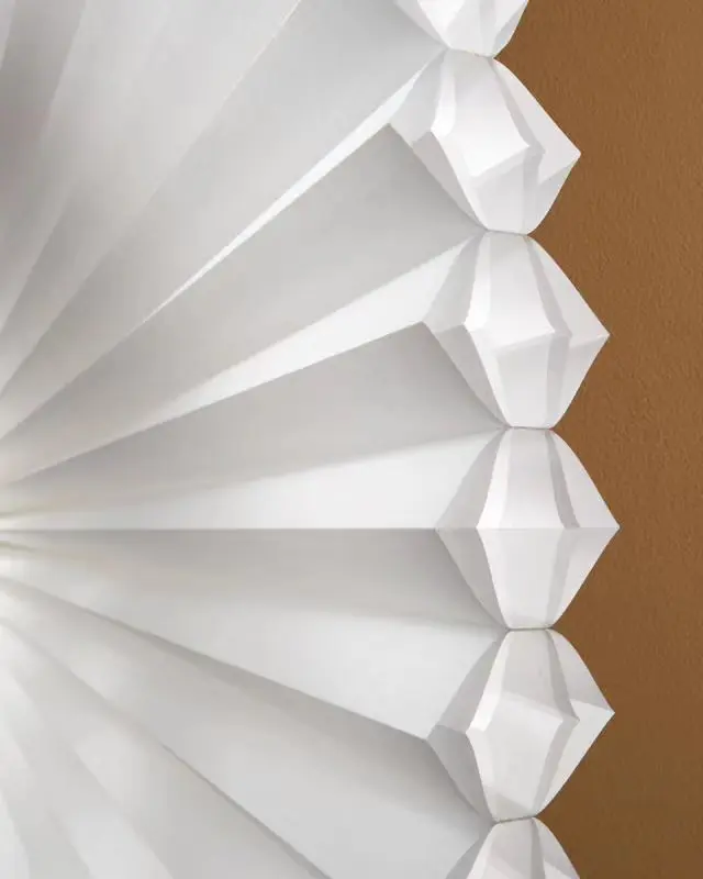 Cordless Cellular Light Filtering Fabric Easy Lift Trim at Home Pleated Shade