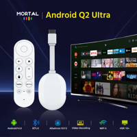 Pemutar Media TV Stick Pintar Kontrol Suara 4K WiFi6 Rockchip3518 Android14 Q2 Ultra Performa Tinggi yang Dapat Disesuaikan