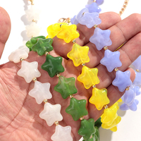 Collier de perles étoiles transparentes géométriques colorées et amusantes, style décontracté et charmant, idéal pour les vacances, cadeau pour femmes et jeunes filles
