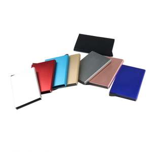 Portefeuille porte-cartes en aluminium avec logo personnalisé, blocage RFID, écologique, portable, cadeau promotionnel, cadeau d'entreprise - Product Image 5