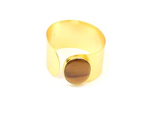 Brazaletes ajustables unisex de estilo bohemio con forma de mezcla de piedras preciosas chapadas en oro antiguo - Product Image 4