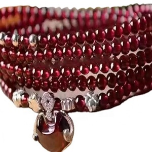 Rosso <span class=keywords><strong>Granato</strong></span> Dell'argento Sterlina 925 Donne Regalo Braccialetto Della <span class=keywords><strong>Pietra</strong></span> <span class=keywords><strong>Preziosa</strong></span> - Product Image 3