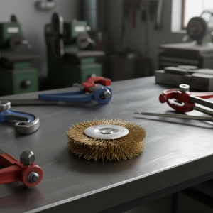 TTAKE <b>Wire</b> <b>Brush</b> With Shank 60x6 Mm Stainless Steel Abrasive For Metal Polishing - Product Image 3