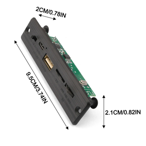 DC 5V 2X3W 6W placa decodificadora de amplificador <span class=keywords><strong>BT</strong></span> REPRODUCTOR DE MP3 para coche módulo de grabación USB FM AUX Radio para altavoz - Product Image 4