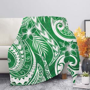 Custom Polynesian Red Tribal Pattern <strong>Home</strong> <strong>Textiles</strong> Super Soft Warm Sublimation Throw with Logo Sofa Bedding Blanket - Product Image 1