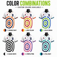 Jersey Baseball Custom Grosir, Sablon Ring, Cepat Kering, Bernapas, Kancing Depan, Poliester, Sublimasi, Seragam Tim