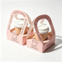 Boîte d'emballage de café en gros en promotion, support de tasse à café personnalisé de haute qualité, boîte à café à l'encre de soja