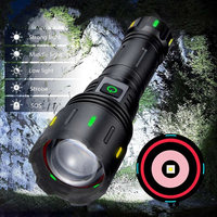 Lampe torche haute puissance 10000Lm longue portée, laser blanc rechargeable, éclairage extérieur, lumière ambiante fluorescente, lampe torche LED pour le camping