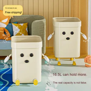 <span class=keywords><strong>Poubelle</strong></span> de luxe haut de gamme HONGSHENG grande capacité 12L, idéale pour salle de bain, salon, chambre à coucher – Corbeille à papier design et élégante - Product Image 2