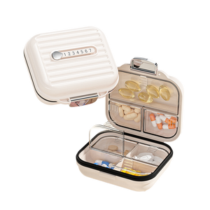 Distributeur de vitamines portable, organiseur de comprimés quotidien, boîte à médicaments hebdomadaire, 7 jours, 7 compartiments, PP, étanche, sans BPA - Product Image 5