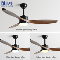 Élégance moderne: Ventilateur de plafond à LED en cuivre pur de 52 "avec télécommande-Lames en ABS, simplicité et style