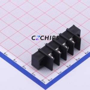 KF25CM-7.62-4P Barrier Terminal Block Through hole Component (THT),P=7.62mm Connector Two Sides 7.62mm 1x4P Straight Pin - Product Image 1