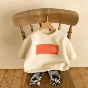 도매 중국 빈 95% 코 튼 까마귀 어린이 스웨터 사용자 정의 아기 의류 풀오버 Sweatershirt 아기 의류