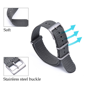 <span class=keywords><strong>Bracelet</strong></span> de <span class=keywords><strong>montre</strong></span> en nylon tressé doux brun de qualité supérieure JUELONG 20 mm 22 mm en <span class=keywords><strong>coton</strong></span> de chanvre et nylon - Product Image 3