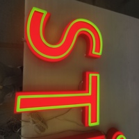 Enseignes LED extérieures étanches à lettres lumineuses pour l'image de marque des magasins