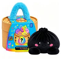Nouvel Arrivage Transfrontalier : Figurine en Peluche Anti-stress en Forme de Boulette de Riz, Jouet Squishy, Panier de Cuisson Vapeur en Polyester