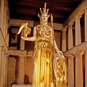 Statua <span class=keywords><strong>di</strong></span> Atena in Marmo Naturale Scolpito Mitologia Greca - Product Image 3