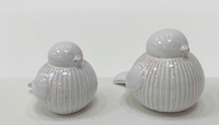Ornement en céramique émaillée moderne et coloré avec motif de poussin pour mariage, jardin, maison et balcon