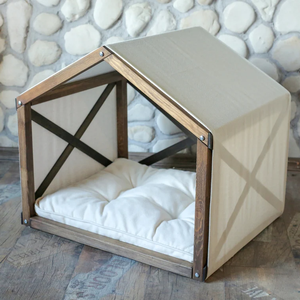 Cuccia per Cani in Legno Stile Moderno Cottage Bestseller, Cuccia per Cani in Legno, Letto per Gatti, Arredamento per Animali Domestici, Cuccia per Cani da Interno - Product Image 2