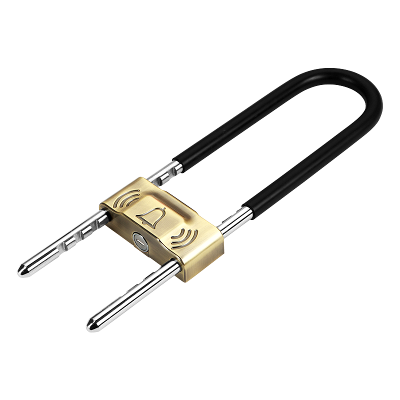 DF Brand 8306 Model Bicycle Alarm U-Lock - Zinc Alloy Anti-Theft Steering Wheel Lock