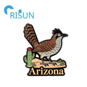 Factory Road Runner Desert Esmalte Mochila Pins Broches Road Runner Bird Lapel Pin Custom Roadrunner Hard Esmalte Pin Badge - Product Image 3