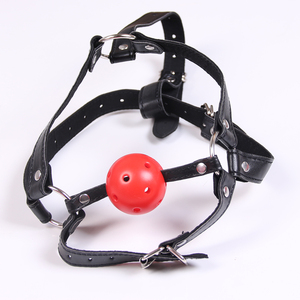 BDSM Yetişkin Ürünleri At Tipi Nefes Alabilen Su Geçirmez Silikon Ağız Kapağı Topu Burun Kancası ile Kölelik Ekipmanı SM Seks Oyuncağı - Product Image 1