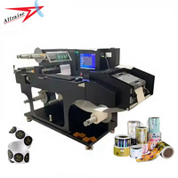 Imprimante UV pour l'impression d'autocollants couleur personnalisés, machine numérique de découpe, de plastification et de refendage d'étiquettes en rouleau