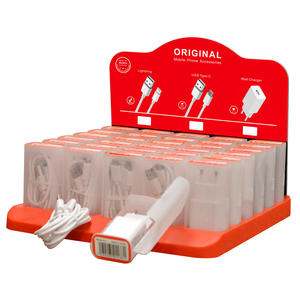 Boîte d'emballage en gros personnalisée, prise EU, chargeur de téléphone portable USB 2A, ensemble de câbles, spécial pour les magasins - Product Image 6