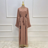 Robe Abaya Jilbab de Soirée Luxe Islamique Musulmane Élégante Décontractée Longue Sans Bretelles pour Femmes Modestes 2025