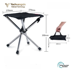 Foldable Aluminum Camping <b>Stool</b> With Carrying Bag Outdoor <b>Portable</b> Chair All Seasons Use - Product Image 4