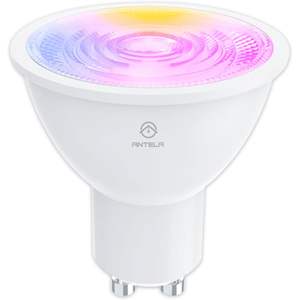 Ampoule LED Intelligente Antela GU10 4,5W 350Lm Multicolore Dimmable Alimentée par Courant Alternatif avec Contrôle par Application Montage au Plafond - Product Image 1