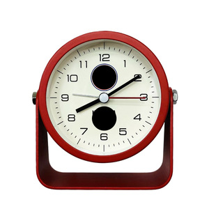 2025 ventiladores OEM/ODM equipo de alarma silencioso giratorio para decoraciones Material de PC reloj de escritorio de 14,8 cm regalo - Product Image 2