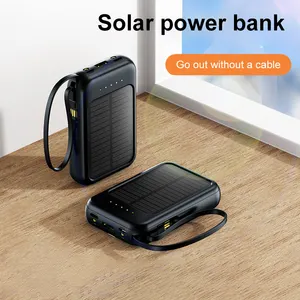 New Design Special Charging Power Bank Support Solar Charging For Bank 3 In 1 LED Flashlight Portable Mobile Phone Power Bank