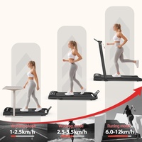 Tapis de course électrique pliable sans fil multi-niveaux robuste 2-en-1 pour la course et le jogging, fabriqué en Chine par un fabricant de premier plan