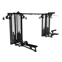 Équipement de gymnastique commercial de qualité supérieure tout en un câble croisé multifonction Jungle 8 station