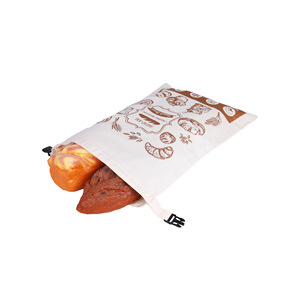 Sac à pain en coton et lin Dry Power 32x42cm, réutilisable, avec doublure en TPU de qualité alimentaire, pour baguette, toast, biscuits - Product Image 4
