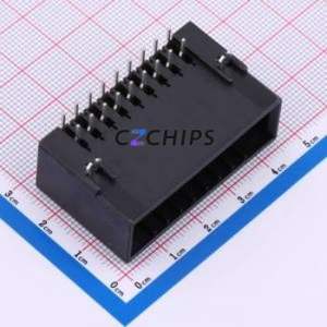 DL3810-18AW Automotive Connector Bent Lead Through Hole,P=3.81mm Connector Automotive Connector Socket 18P 3.81mm 2 - Product Image 1