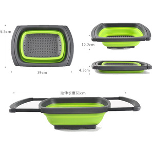 Bols rétractables pliables en <span class=keywords><strong>silicone</strong></span> de vente chaude pour la <span class=keywords><strong>passoire</strong></span> de panier de filtre à eau de vidange de cuisine à la maison - Product Image 6