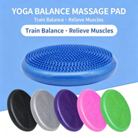 Coussin d'équilibre gonflable multifonctionnel en PVC à picots pour massage, yoga, Pilates et entraînement du tronc